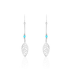 Boucles D'Oreilles Zoe Argent Rhodie