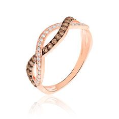 Bague Or Rose Et Diamants
