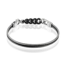 Bracelet Acier Deux Cables