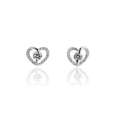 Boucles D'Oreilles Argent Puce Oxyde