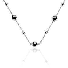 Collier Acier Multi Boules