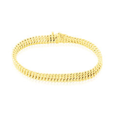 Bracelet Or Jaune Maille Americaine