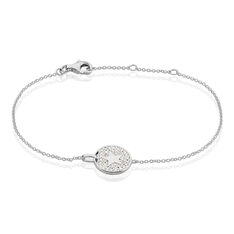 Bracelet Souria Argent Rhodie Pastille