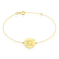 Bracalet Pola Or Jaune Pastille