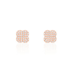 Boucles D'Oreilles Andora Or Rose Puces
