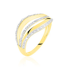 Bague  Or Jaune Et Diamants