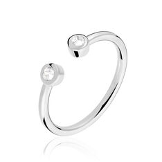 Bague Argent Rhodie Regine Oxyde