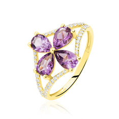 Bague Olga Or Jaune Amethyste