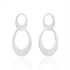Boucles D'Oreilles Argent Rhodie Gianluca Deux Ronds