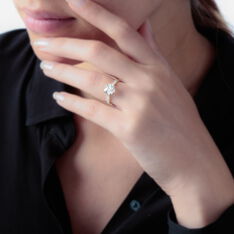 Solitaire Or Et Oxyde - Bagues Solitaire Femme | Marc Orian