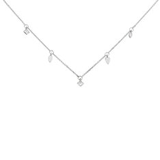 Collier Or Blanc Kadja Geometriques Oxydes - Colliers Femme | Marc Orian