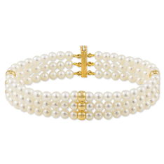 Bracelet Or Perle De Culture