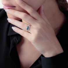 Bague Or Et Saphir
