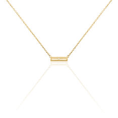 Collier So Trendy Plaque Or  Rectangle