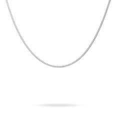 Chaine Argent Rhodie Maille Gourmette - Chaines Femme | Marc Orian