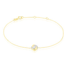 Bracelet Andresia Or Bicolore Fleur