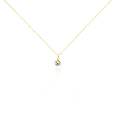 Collier Or Jaune Charletta Diamant Fleur - Colliers Femme | Marc Orian