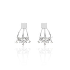 Bijoux D'Oreilles Argent Rhodie Vienna