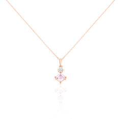 Collier Tia Or Rose Et Amethystes - Colliers Femme | Marc Orian