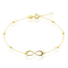 Bracelet Or Jaune Et Spinelle