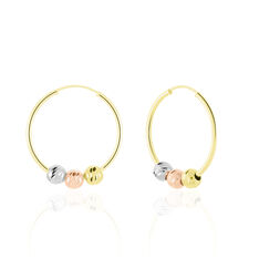 Creoles Or Jaune Anaell 20mm