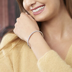 Jonc Argent Rhodie Oxyde