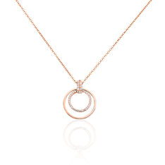 Collier Argent Rose Silvana Cercle Oxyde - Colliers Femme | Marc Orian