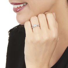 Bague Kate Or Blanc Et Diamant - Parure de mariage Femme | Marc Orian