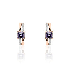 Boucles D'Oreilles Agnes Or Rose