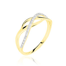 Bague  Or Jaune Et Diamants