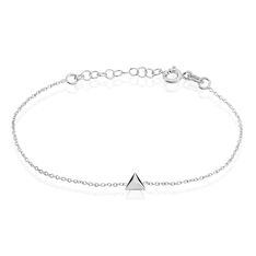 Bracelet Argent Rhodie Lipari Pyramide