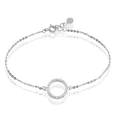 Bracelet Argent Francesca Cercle Oxyde - Bracelets cha&icirc;nes Femme | Marc Orian