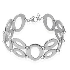 Bracelet Acier Maillons Ajoures