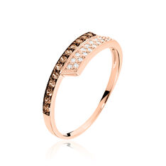 Bague Solene Or Rose Diamants