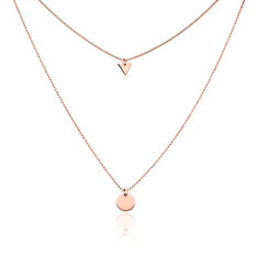 Collier Argent Rose Daina Double Chaines - Colliers Femme | Marc Orian