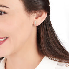 Boucles D'Oreilles Or Jaune Oxydes