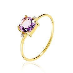 Bague Maelle Or Jaune Amethyste