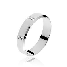 Alliance Or Blanc Polie