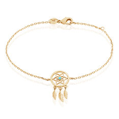 Bracelet Plaque Or Et Pierre