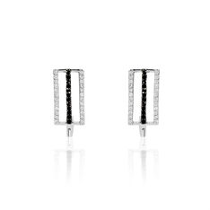 Boucles D'Oreilles Argent  Lucilles Puce Oxyde