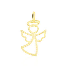 Pendentif Or Jaune Ange Avec Aureole