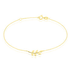Bracelet Or Jaune Carla-Rose Forme Feuille
