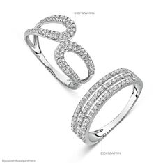 Bague Adriane Or Blanc Gouttes Et Oxydes