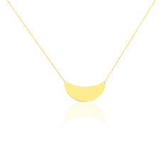 Collier Mah Or Jaune Demi Lune