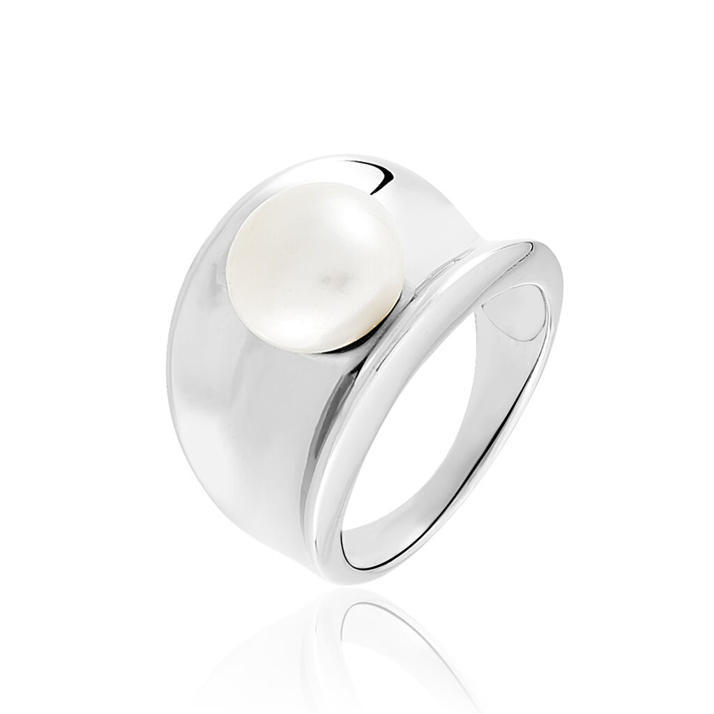 Bague Argent Large Perle Fadfbu2143n Marc Orian Bijouterie
