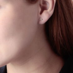 Boucles D'Oreilles Or Jaune Puces C?Urs - Clous d'oreilles Femme | Marc Orian