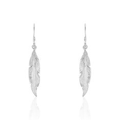 Boucles D'Oreilles Argent Irene Plumes