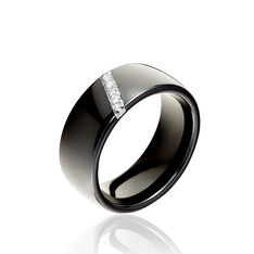 Bague  Argent  Et Ceramique