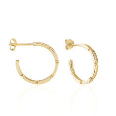 Boucles D'Oreilles Plaque Or Daphnea