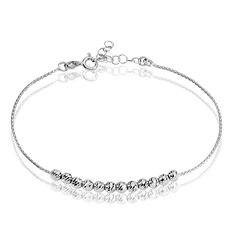Bracelet Argent Rhodie Boule